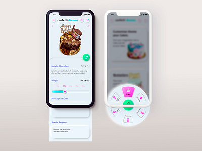 Cake app app icon minimal neumorphism ui ui ux web