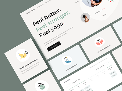 Website Design - Yogic Shiksha clean design illustration landing landing design landing page landing page design minimal ui ux web web design webdesign website website design