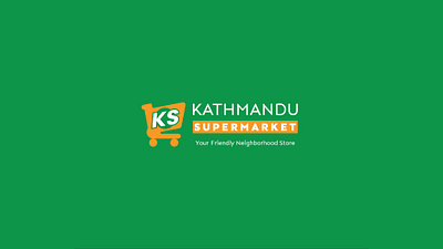 Kathmandu Supermarket branding icon logo minimal typography