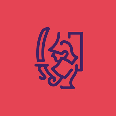 Day 28 - Samurai - 100 Icons Daily 100days armor design icon illustration leeayr logo minimal samurai vector