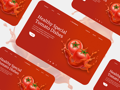 Food UI design header minimal modern simplicity ui ux ux design web web design website website concept