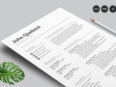 Resume Template / CV clean resume creative resume curriculum vitae cv cv template download download mock up download mockup free modern modern resume professional resume resume cv resume template template
