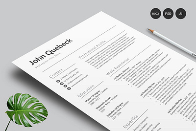Resume Template / CV clean resume creative resume curriculum vitae cv cv template download download mock up download mockup free modern modern resume professional resume resume cv resume template template