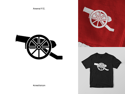 ARSENAL F.C. arsenal arsenal fc badge brand identity cannon cresttoicon epl football icon identity design premier league shield soccer sports