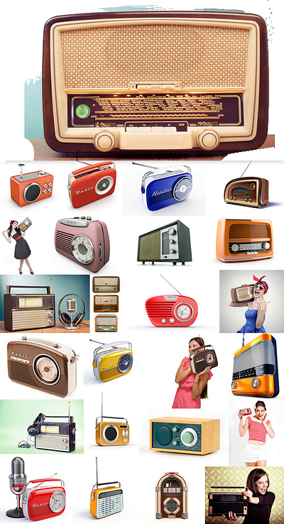 Vintage Radios "Hamm Me Up" BZZZZZZZZ banners branding design illustration radio stellar interactive vector vintage design vintage logo