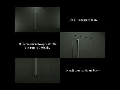 This is the perfect door. 3d concept door model ui ux ux design uxui