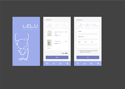 Daily UI : 002 - Lelu 002 checkout creditcard daily 002 daily 100 challenge dailyui dailyuichallenge design illustration kids minimal toys ui uiux ux vector web webapp