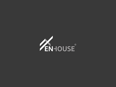 EN house Logo architectural design branding design fashion home icon illustration illustrator interior design logo typography web