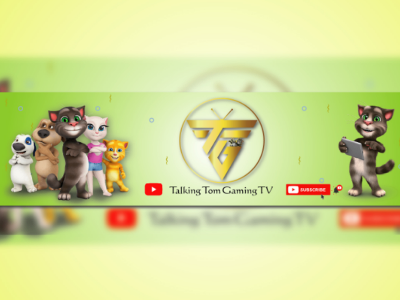 YouTube Channel Cover Photo cover photo kids cover photo talking tom youtube youtube cover photo