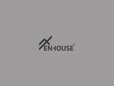 EN house Logo art branding design fashion food illustrator logo type typography vector