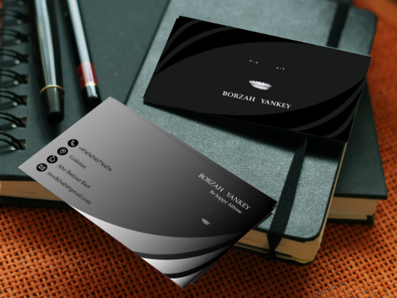 Borzah yankey😁_Business card Design borzah yankey business card