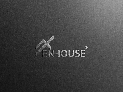 EN house Logo branding design illustration illustrator interface interior design ideas logo type typography vector