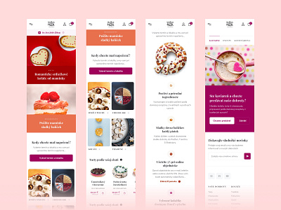 Sladkosti respo pages app app design bakery clean clean ui colorful colors ecommerce minimal responsive sweet typography uiux web