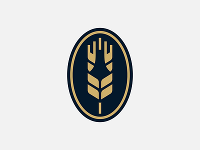 'Brewing Farm' logo - WIP badge beer bottle brewery icon logo milan wheat