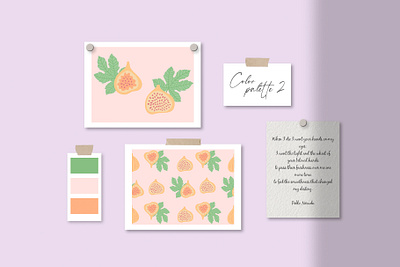 Figs pattern branding figs pattern floral fruit pattern illustration illustrator pattern seamless pattern vector
