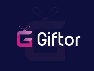 giftor brand identity brand identity design branding design g logo gift logo latter and f latter logo logo mark logotype minimalism wordmark logo