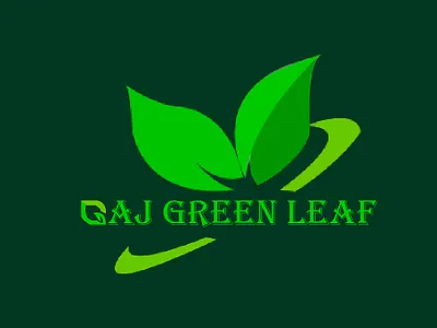 AJ Green Tea business logo design green tea logo logo design
