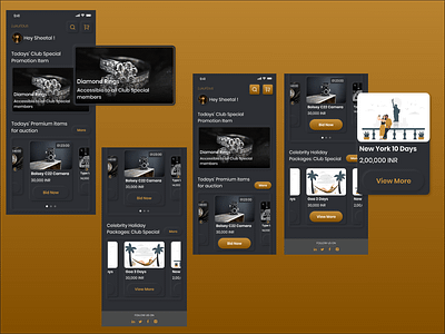 Neumorphic Design- E-commerce app dark ui design ecommerce app feedbackplease hover state ios luxury design neumorphic neumorphism ui prototype suggestions ui visual design