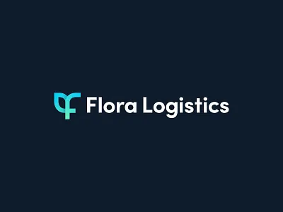 Flora Logistics - Logo Design branding flora icon identity logo plant software