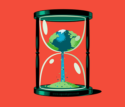 hourglass earth design illustration vector illustration vectorart