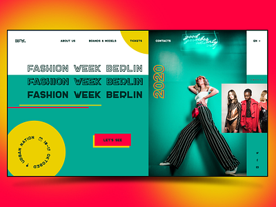 Berlin Fashion Week berlin design fashion minimal photo ui uiux ux web webdesign website