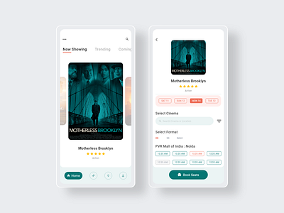 PVR app UI app ui app ui design booking booking app cinema clean design illustration ios light theme logo splash ticket ui design uiux user experience user interface