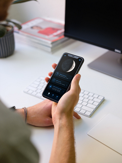WIP: Moon Phase Mobile App application application ui design luna moon phases