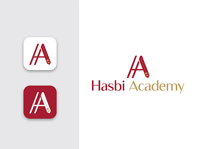 hasbi academy (ha) logo design academy academy logo creative logo education logo ha logo hasbi icon design logo design