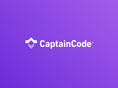 CaptainCode - Logo Design bracket branding captain code creative logo creative logo design data dev develop development fintech identity logo logo design management organize purple gradient software technology visual identity design