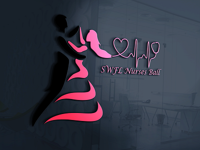 Nurse ball ( women dancing logo) dancing logo