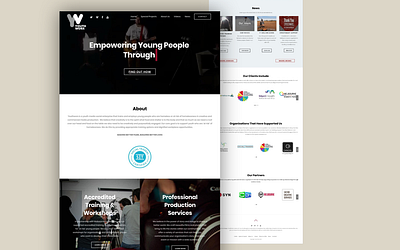 YouthWorx - Link In The Description design graphic design ui ux web web design website website design