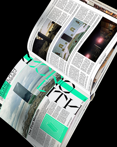 MONOLITH [2020] design graphic design illustrator layout layout design magazine mockup photoshop print spread typography