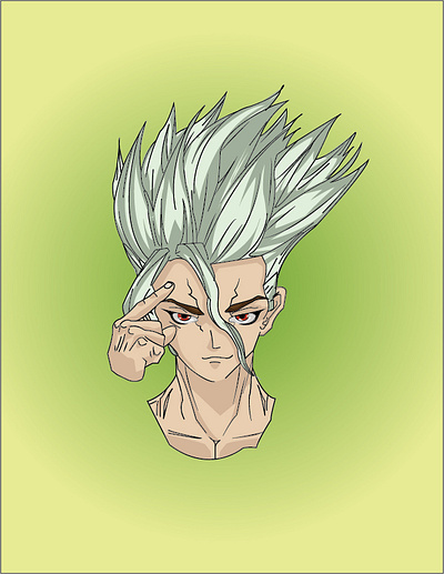 Dr Stone art branding design dr stone draw drawing graphic design illustration illustrator vector
