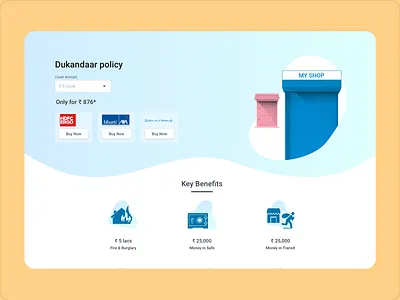 Landing page dukandaar policy icons illustration landingpage shop illustration webdesign