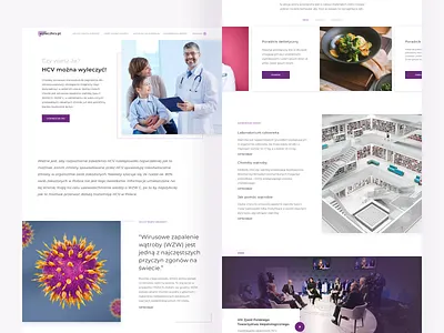 Hepatitis Awareness website design figma guide medical patient physician purple ui webdesign website