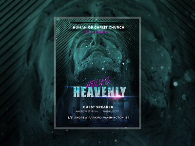 Sharing Church Flyer Design In Adobe Photoshop CC church branding design flyer grace identity jesus christ love peace photoshop poster print vibrant