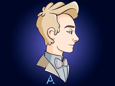 Aziraphale art aziraphale cg cgart digital flat goodomens illustration