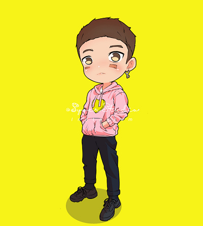 Ybrap caricature cartoon chibi art cute illustration