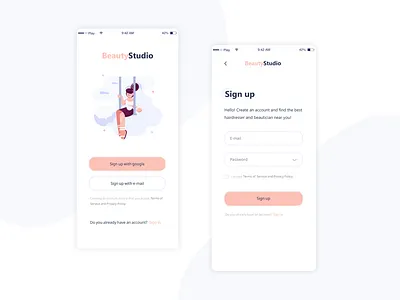 Daily UI #001 - Sign Up app daily ui 001 dailyui login sign up ui