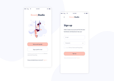 Daily UI #001 - Sign Up app daily ui 001 dailyui login sign up ui