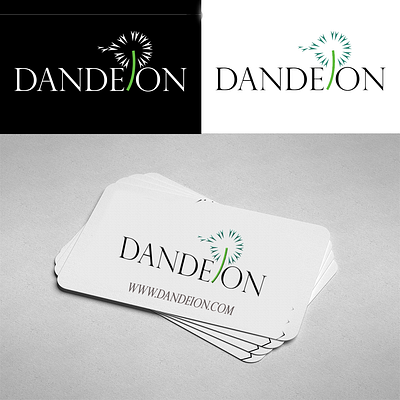 dandeion art brand branding businesscard design drawing graphic design illustration illustrator logo vector