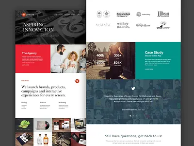 Landing Page - Creative Agency agency website app design application application design design kuljeet chaudhary landing page landing page concept ui ui design ux visual design web design website