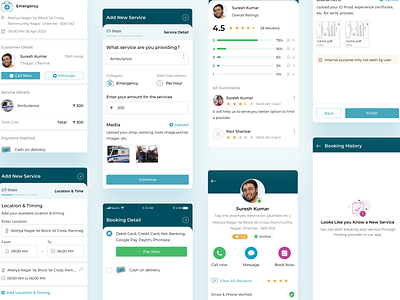 Service Provider App 2 document design icons mobileapp payment ratings serviceprovider stepper upload ux