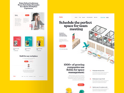 Office, Workspace Landing Page Design