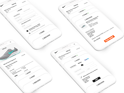 Daily UI Challenge 2 app branding checkout dailyuichallenge design ecommerce ecommerce app nike ui