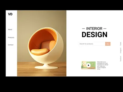 Landing Page animation art design illustration minimal typography ui ux vector web