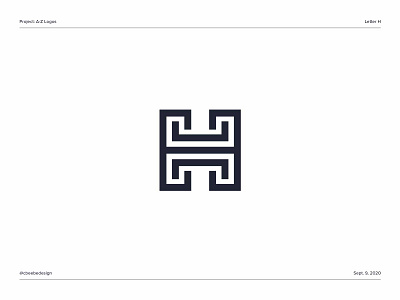 A-Z Logos: Letter H brand design branding h logo letter h letter h logo lettermark logo logo design logodesign logomark minimalist logo monogram