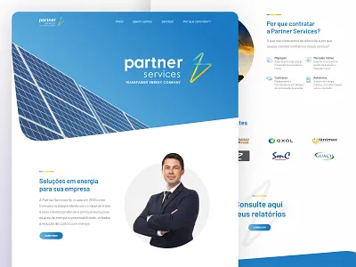 Partner Services Concept Website ui ui design website design