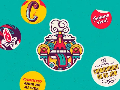 Caminito | Brand Exploration art artwork character character design illustration latin food latin restaurant latino logo mayan restaurant selena stickers vector