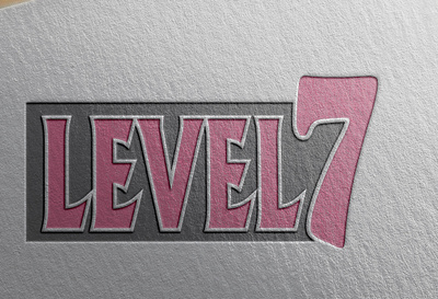 Logo for Level 7 animation branding catalog catalog design catalogue catalogue design design illustration logo typography vector